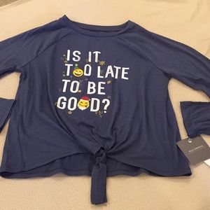 NWT Grayson Social long sleeve holiday T-shirt, m